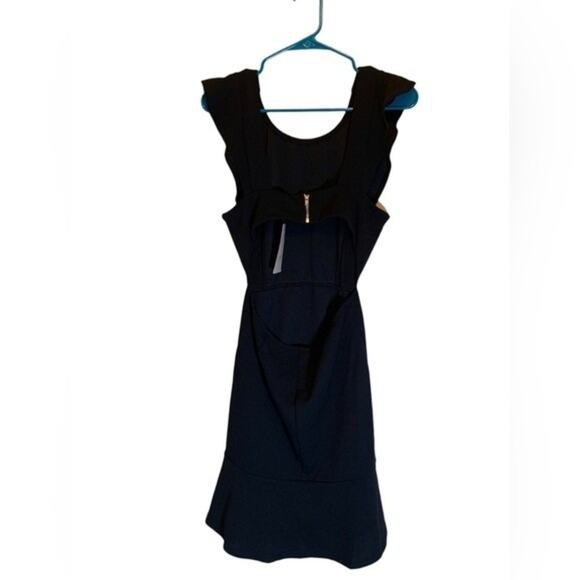 NWT Fashion Little Black Dress Mini Cut Out Cocktail Size Small - Picture 4 of 10